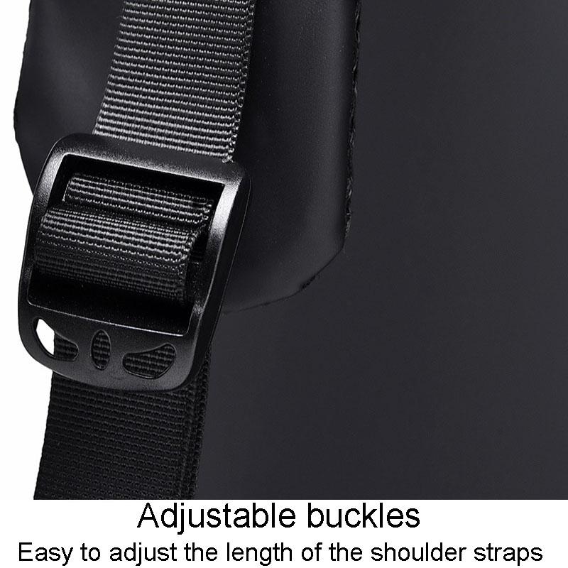 Versatile Crossbody Chest Bag For Casual Or Sports Use - Black