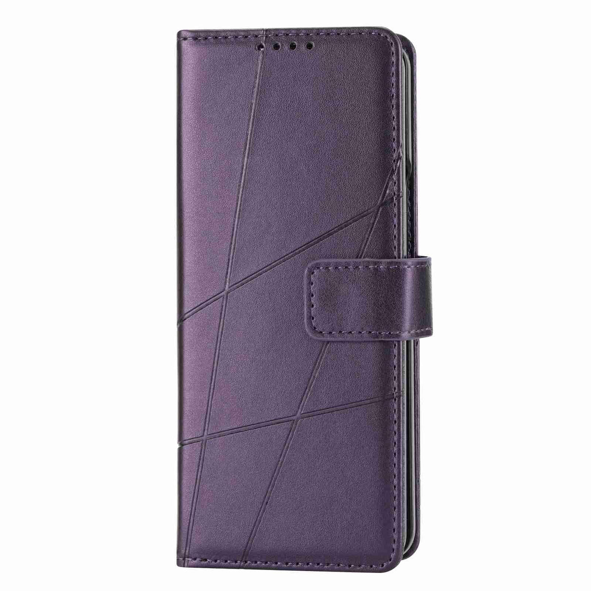For Samsung Galaxy Z Fold4 5G Embossed Pu Leather Phone Case - Blue