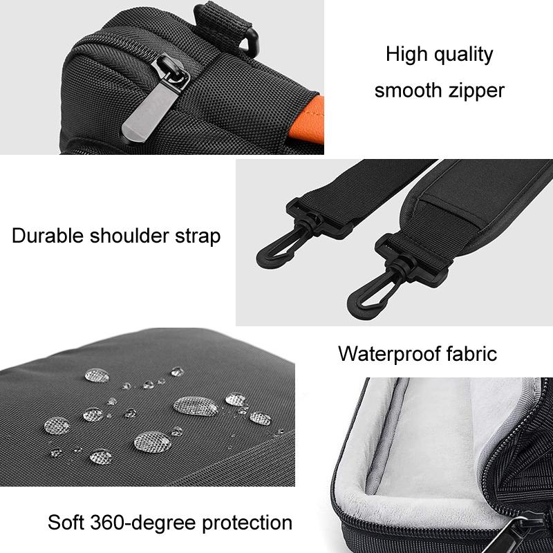 13.3-14 Inch Laptop Shoulder Bag with Messenger Style - Black