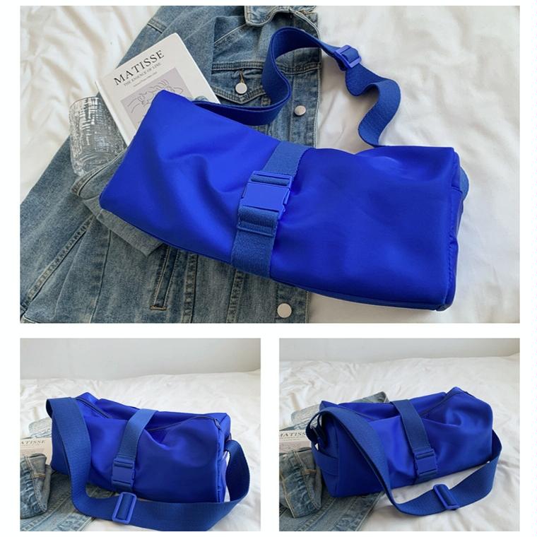 Travel & Fitness Crossbody Bag - Waterproof Nylon - Blue