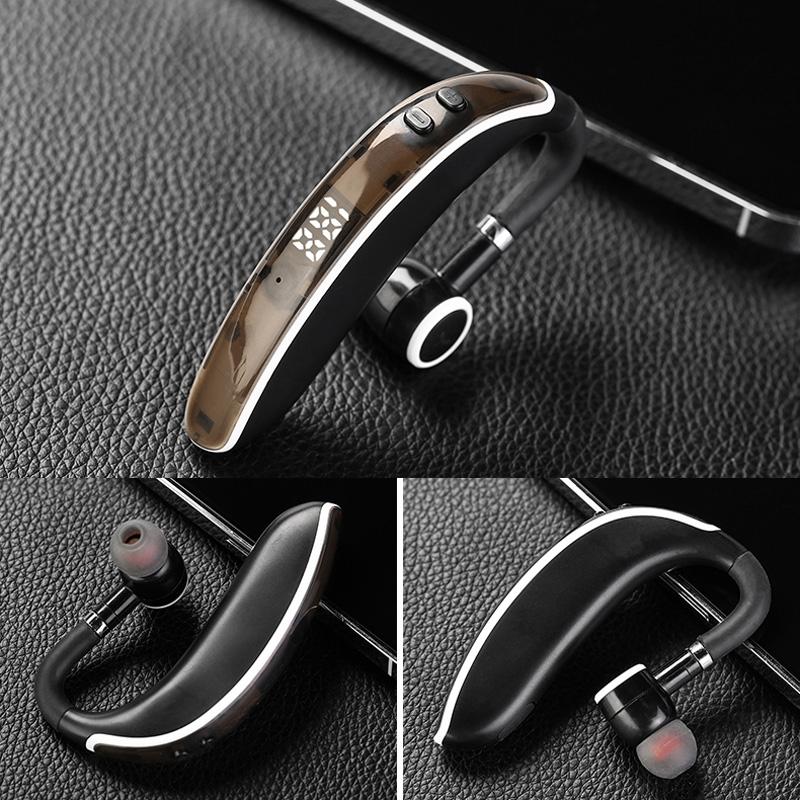 Universal Bluetooth Earphone - Single-ear Rotating Black / White