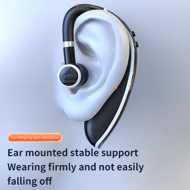 Universal Bluetooth Earphone - Single-ear Rotating Black / White