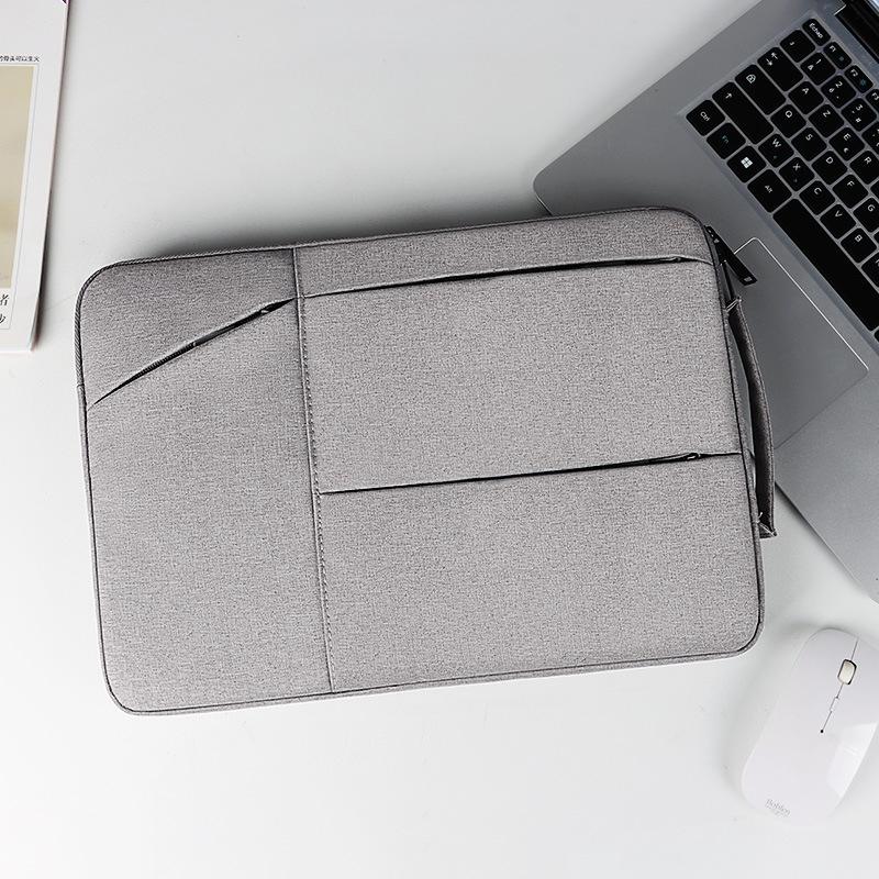 13.3 Inch Waterproof Laptop Handbag with Shock-absorbing Capacity - Grey