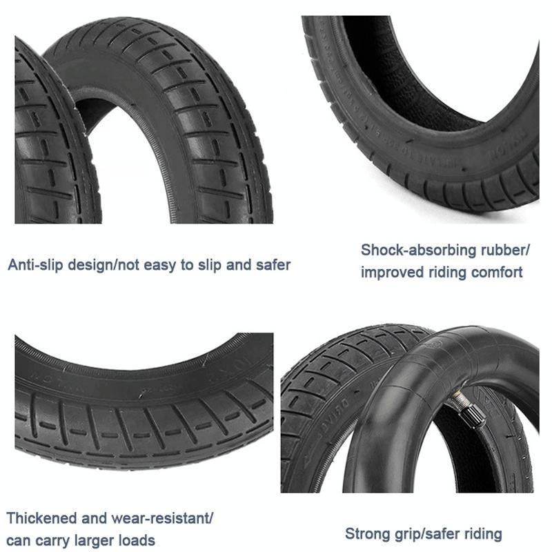 10x2 Inner Tube & Outer Tire Combo for Xiaomi M365 / M365 Pro Electric Scooter - Black
