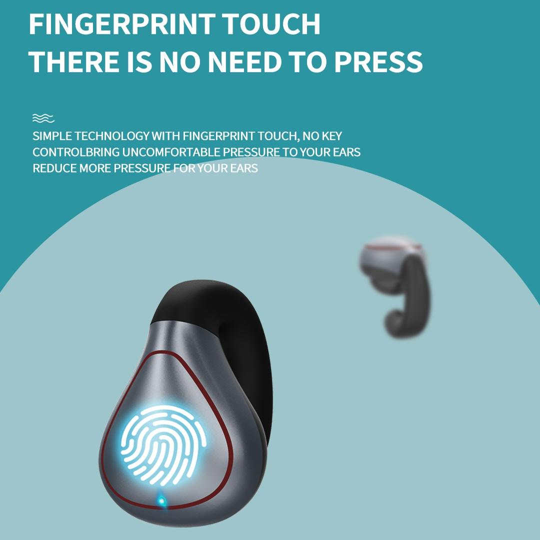 Wireless T20 Tws Bluetooth Earphones with Led Display & Charging Box - Black