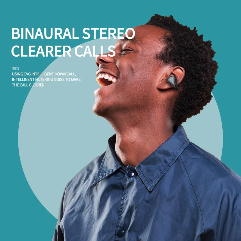 Wireless T20 Tws Bluetooth Earphones with Led Display & Charging Box - Black