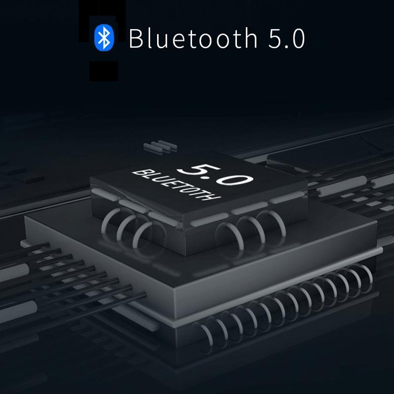 Mini Invisible Tws Bluetooth 5.0 Earphones with Charging Box & Mic - Black