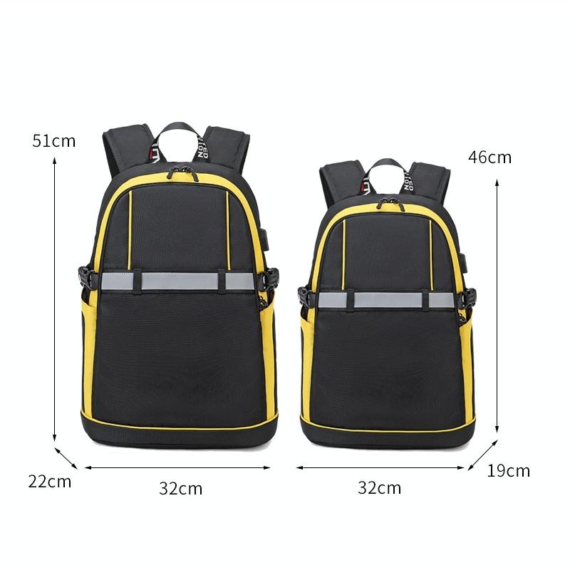 Student Backpack - Lightweight and Durable - Ideal for School - Large Yellow