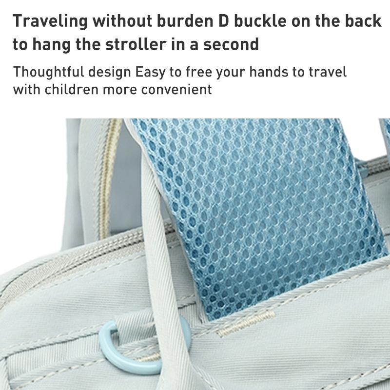 Convertible Diaper Bag Backpack for Baby Care - Grey