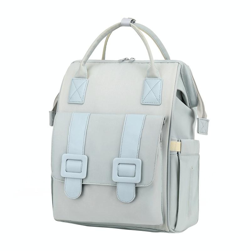 Convertible Diaper Bag Backpack for Baby Care - Grey