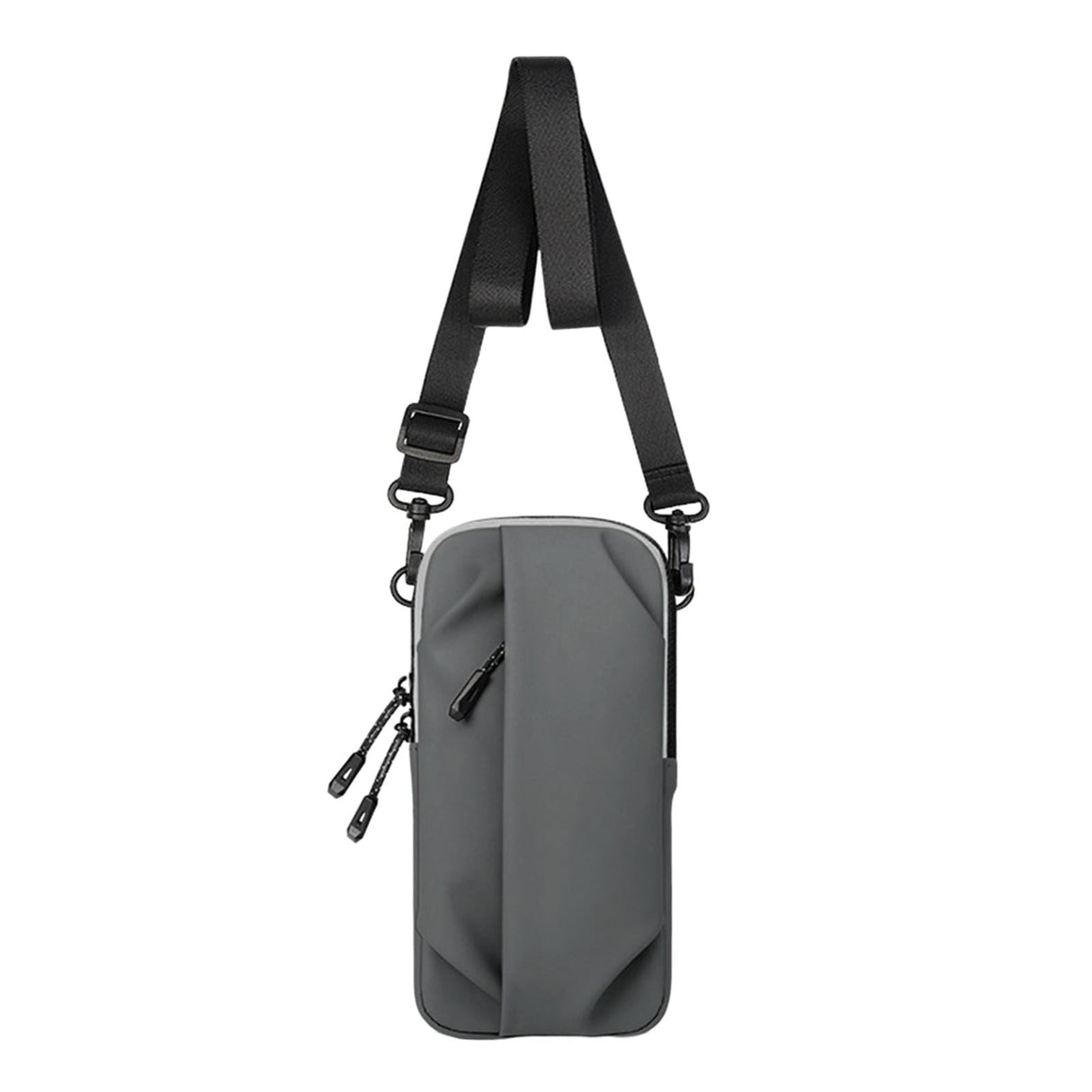 Multi Function Crossbody Bag For Outdoor Sports Fits Mobile Phones Men And Women - Grey