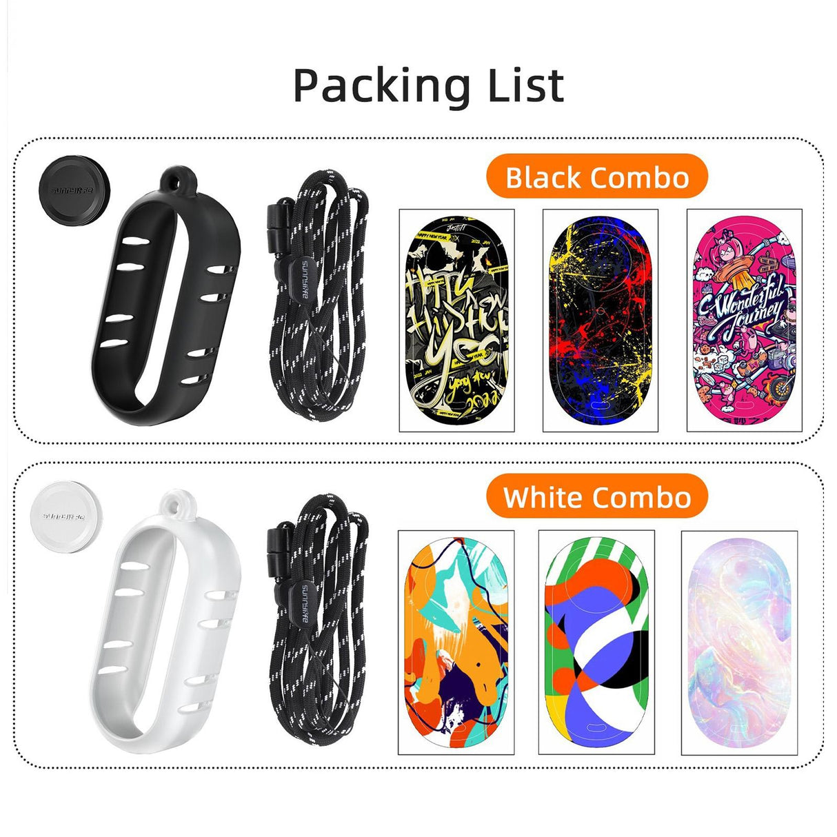 Insta360 Go 3 Silicone Case with Cooling Skin and Neck Strap - White