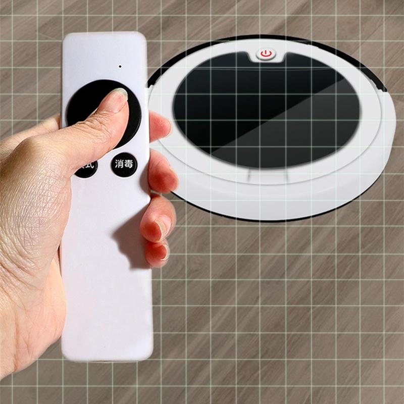 Smart Home Sweeping Robot with Remote Control and Large Suction - White Black