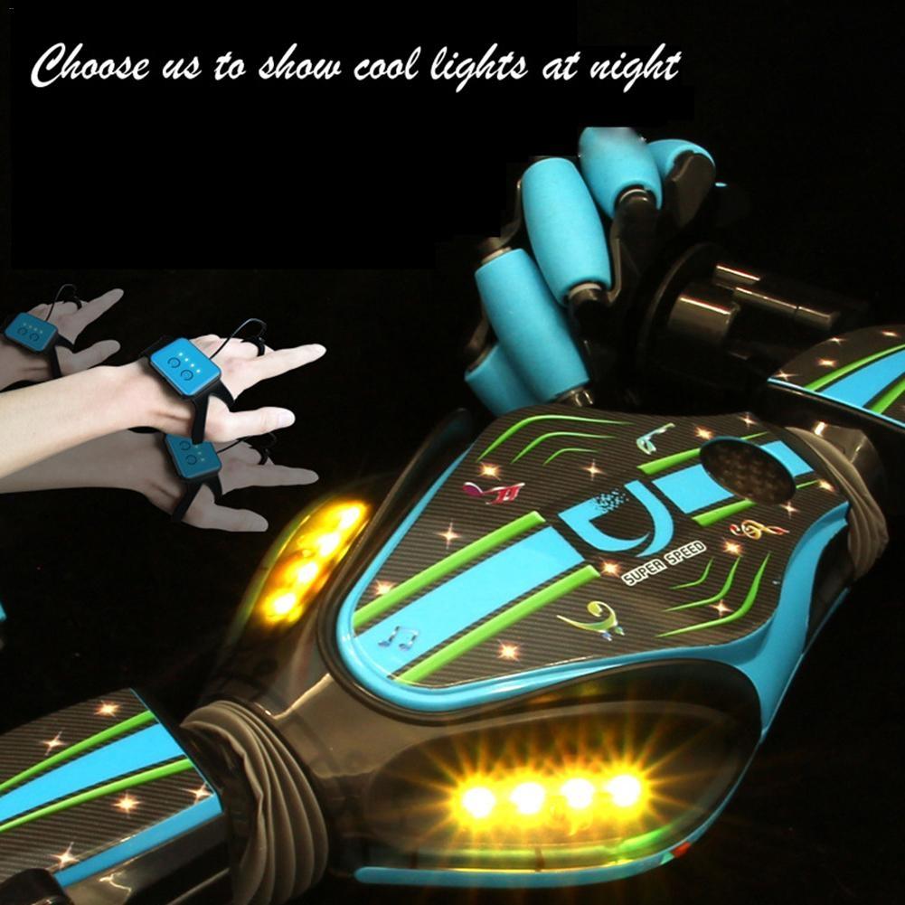 Gesture Control Twisting Car with Music and Deformation - Blue