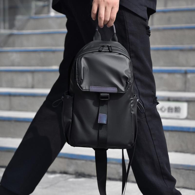 Lightweight Waterproof Men Chest Bag Cycling Shoulder Bag - Black