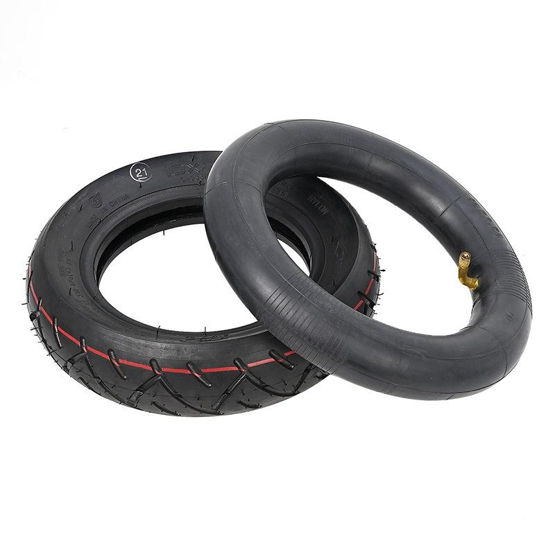 Upgrade your Ninebot Max G30 Scooter with 10x2.5 Inflatable Tire Kit - Black