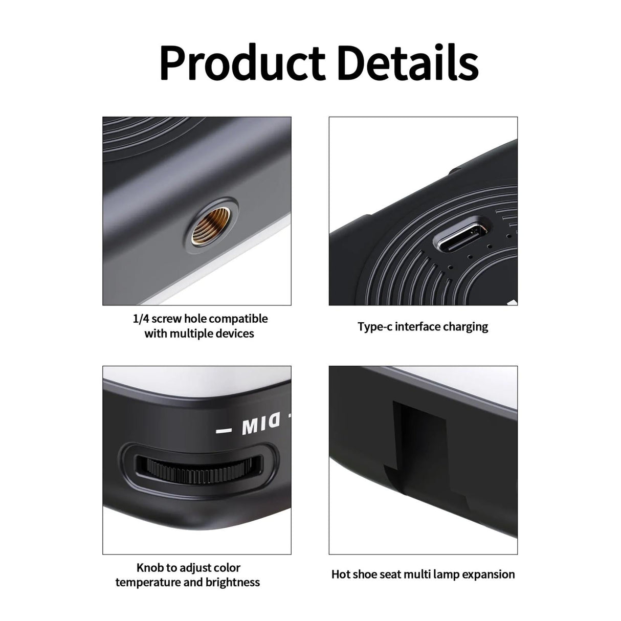 Portable V90 Led Fill Light for Mobile Beauty Live Streaming