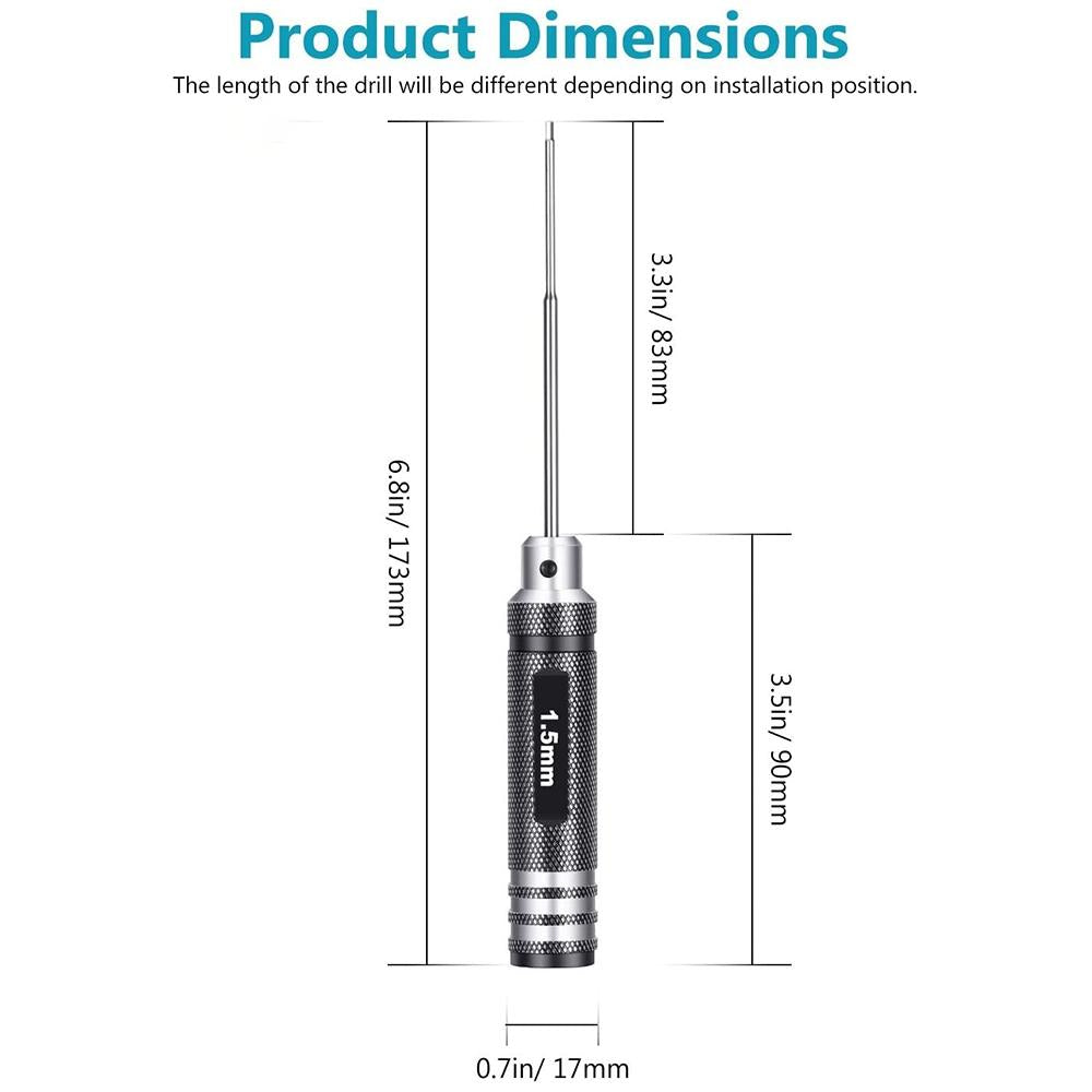 Drone Repair & Disassembly Tool - Inner Hex T6 / T9 Screwdriver