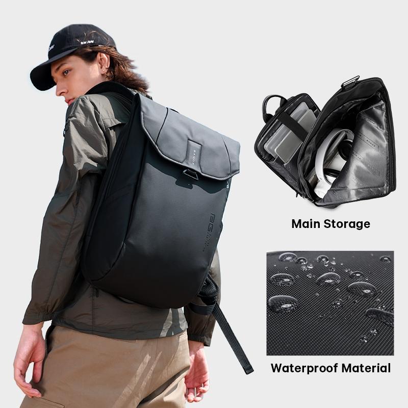 Waterproof Anti-theft Laptop Backpack for Daily Work and Business - 15.6 Inch - Black