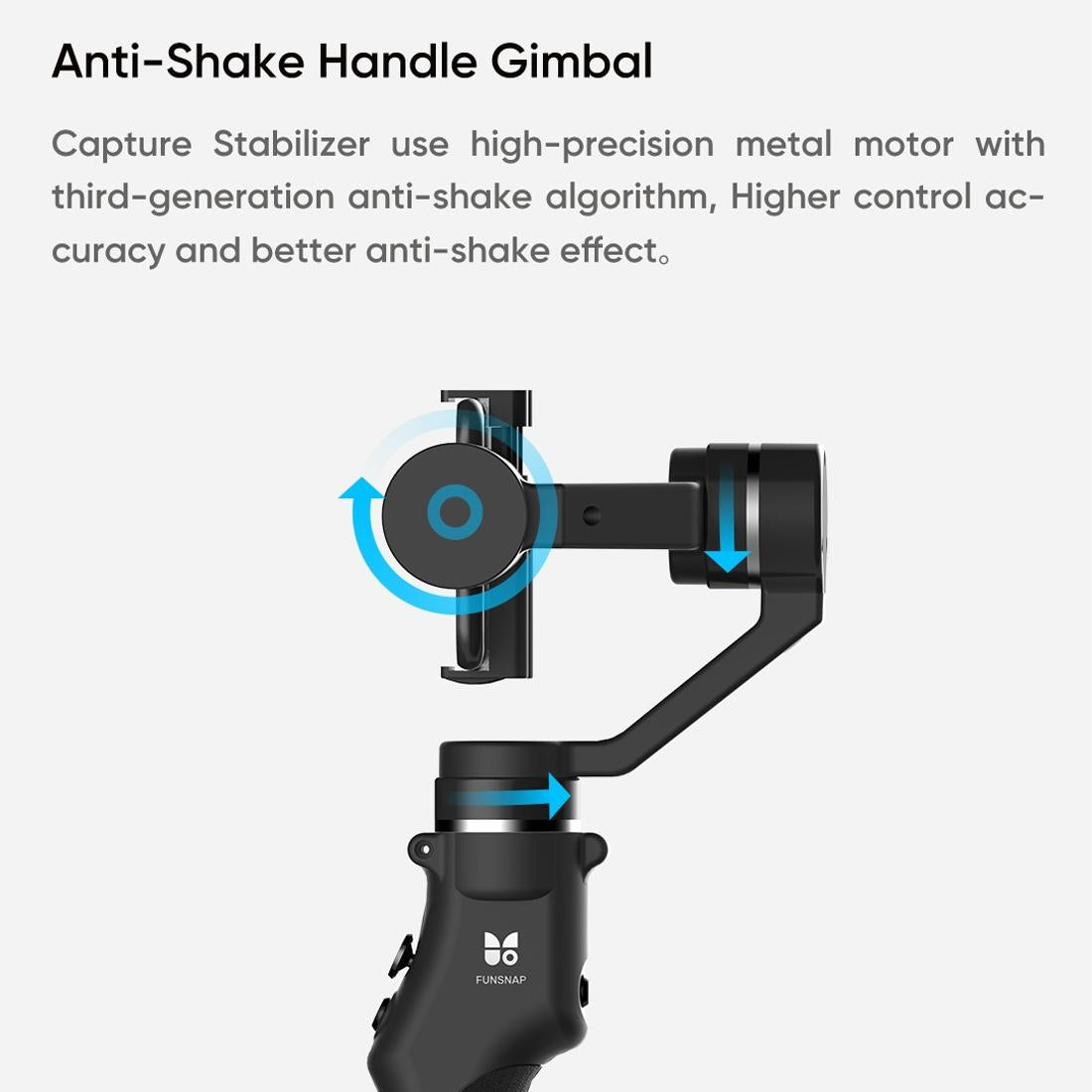 Capture1 Outdoor Video Gimbal Stabilizer - Black