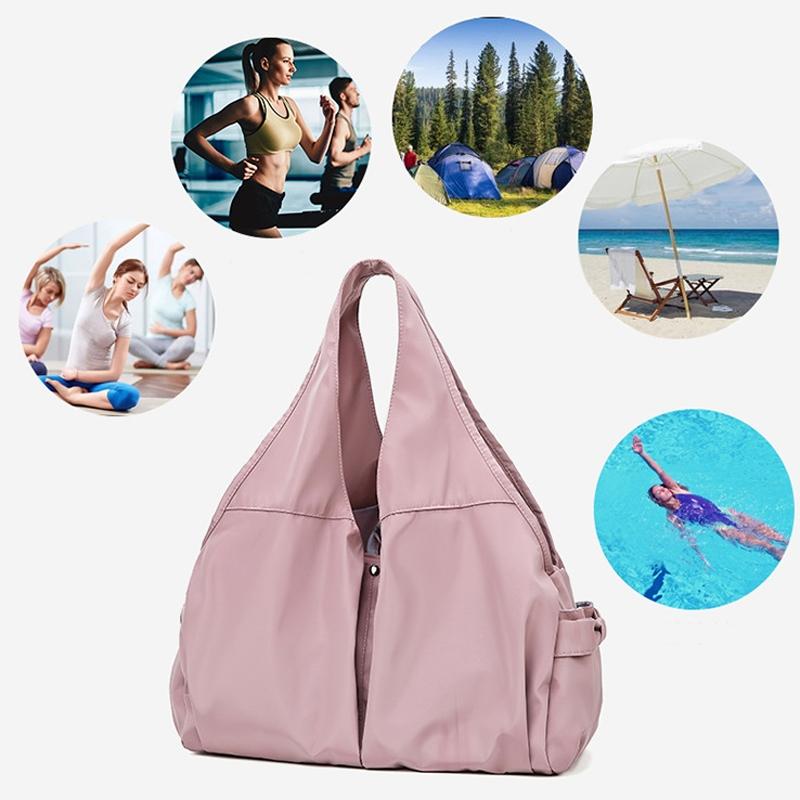 Women Dry / Wet Gym Bag with Separation - no Code - Light Pink