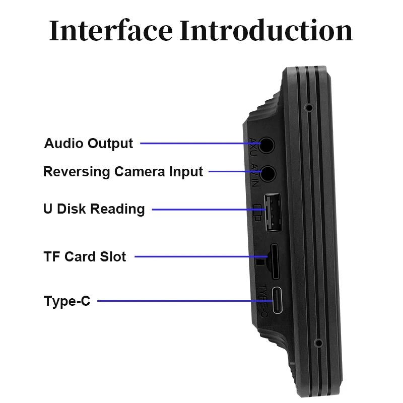 10.26 Inch Car Display Carplay / Android Auto Screen Mirroring Camera