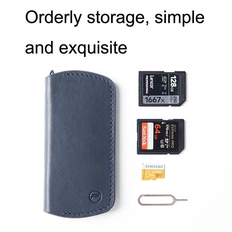Slr / Mirrorless Camera Tf Memory Card Storage Bag Deep Sea Blue
