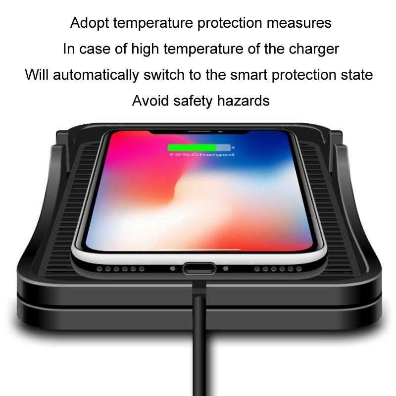 15w Wireless Car Charger for Apple & Android Phones with Type-c Interface