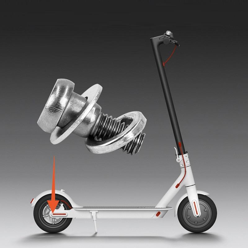 5pcs Rear Wheel Fixing Screws for Xiaomi Mijia M365 / Pro Scooter - White