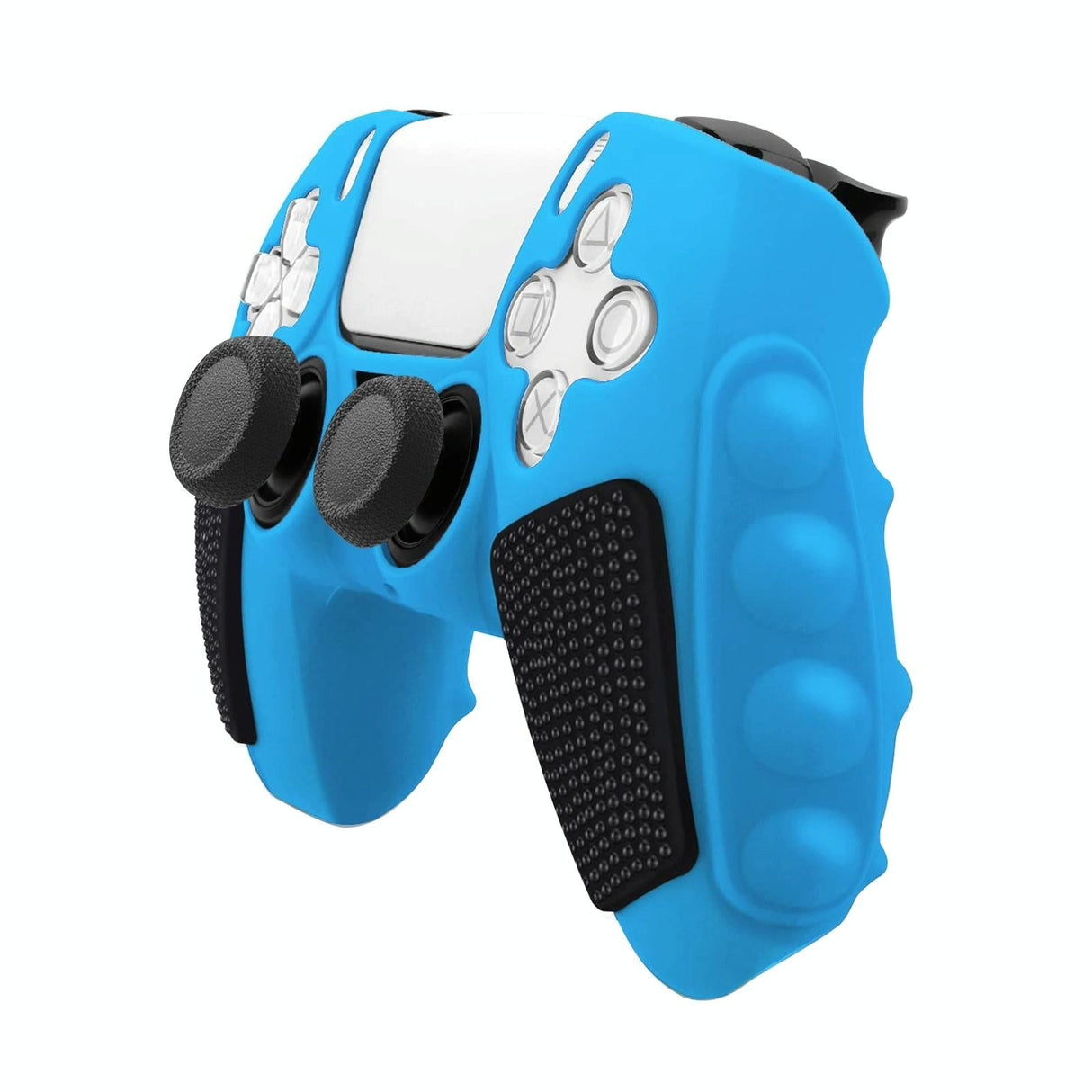 Silicone Gamepad Cover for Sony Ps5 - no Rocker Caps - Black White