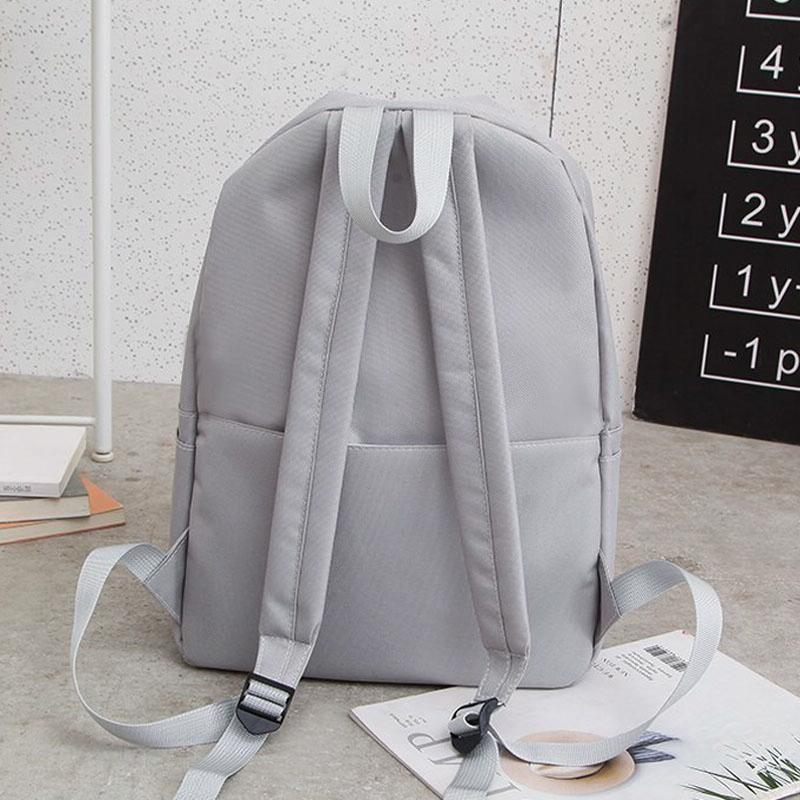Versatile 4-piece Travel Backpack Set - Light Grey