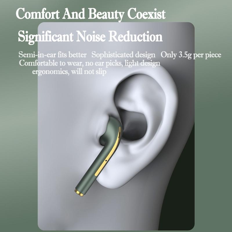 Wireless In-ear Earphones with Long Battery Life - Bluetooth 5.0 Blue