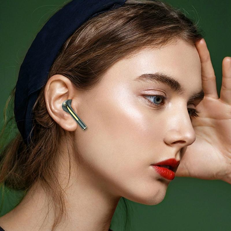 Wireless In-ear Earphones with Long Battery Life - Bluetooth 5.0 Blue