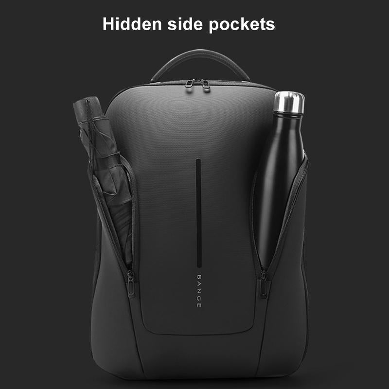 Men Commuter Laptop Backpack - Black