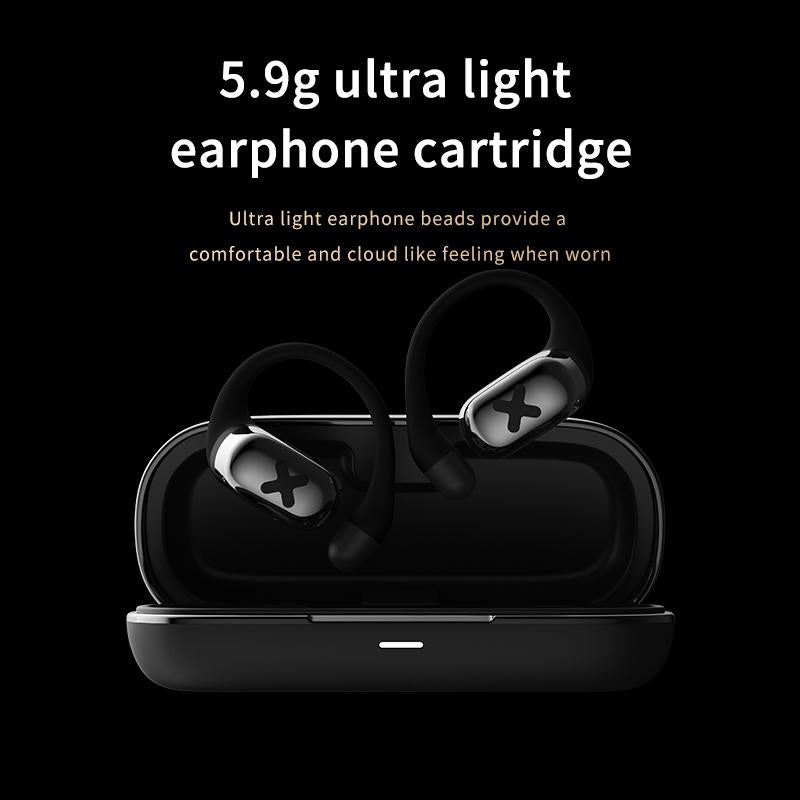 Bluetooth Earphones with Ear-mount Design - Beige
