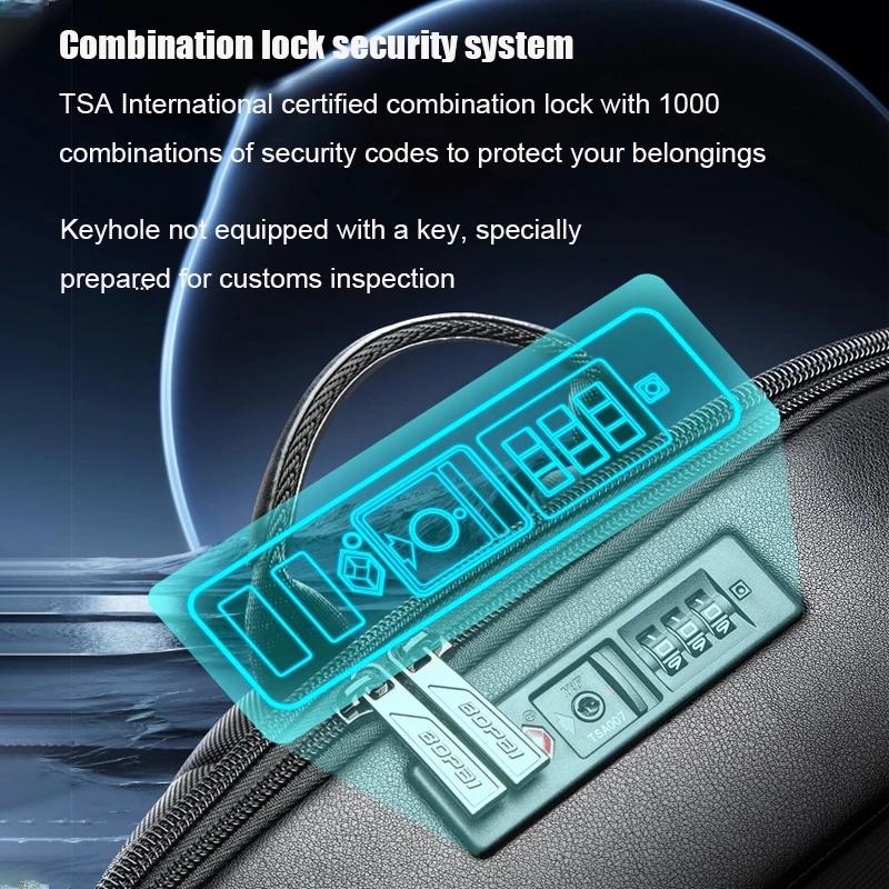 Waterproof Business Laptop Backpack - Large Capacity with Password Lock