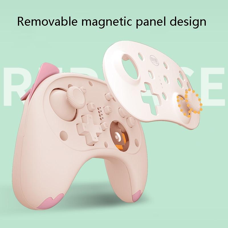 Cat Shaped Wireless Tooth Handle for Nintendo Switch - Blue