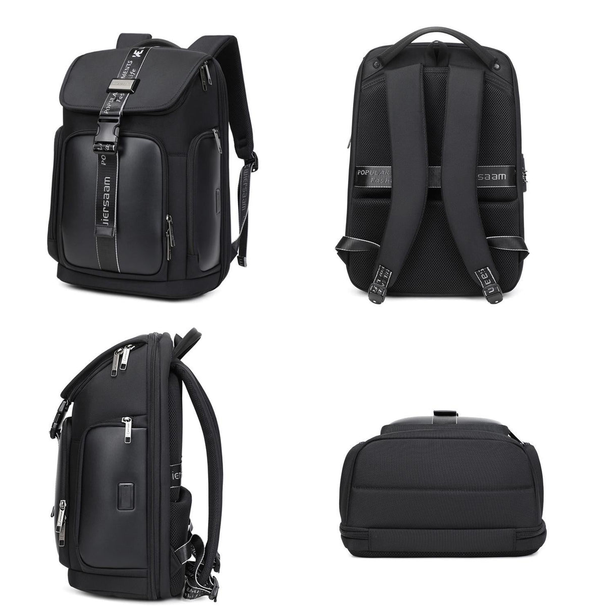 Waterproof Men Business Backpack Black
