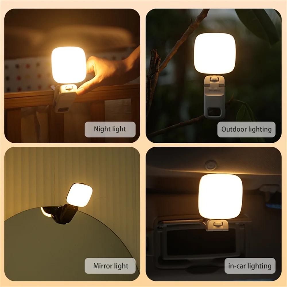 Usb Charging Led Beauty Fill Light for Mobile Phone Live Camera - Black