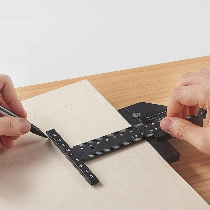 Multifunctional Aluminum Alloy Marking Ruler - t Type