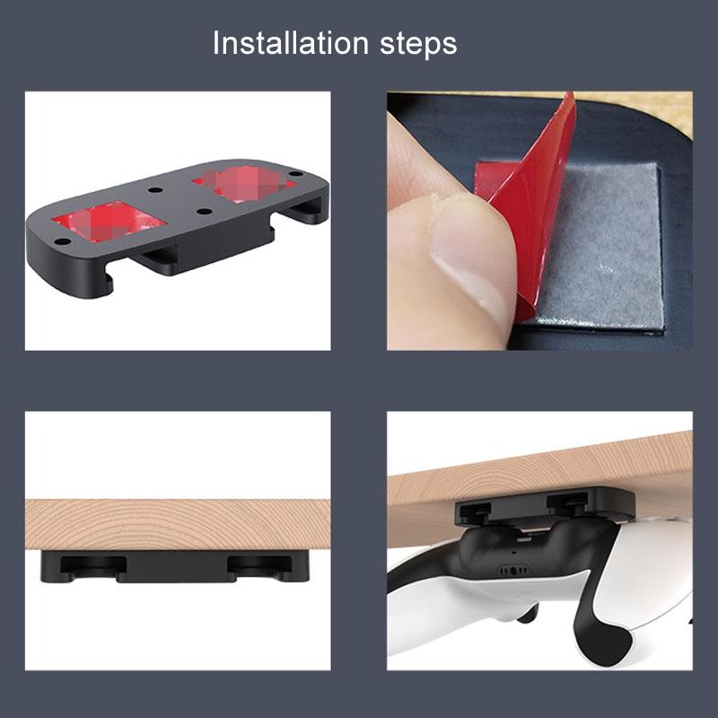 Gamepad Hanging Stand For Ps5 / Ps4 Joystick - Black