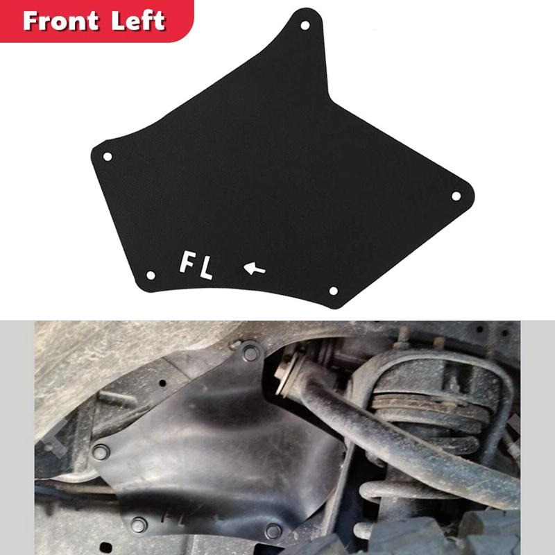 Front Wheel Fender Leather Lining For 03-17 Toyota Prado 2700 4000 Black