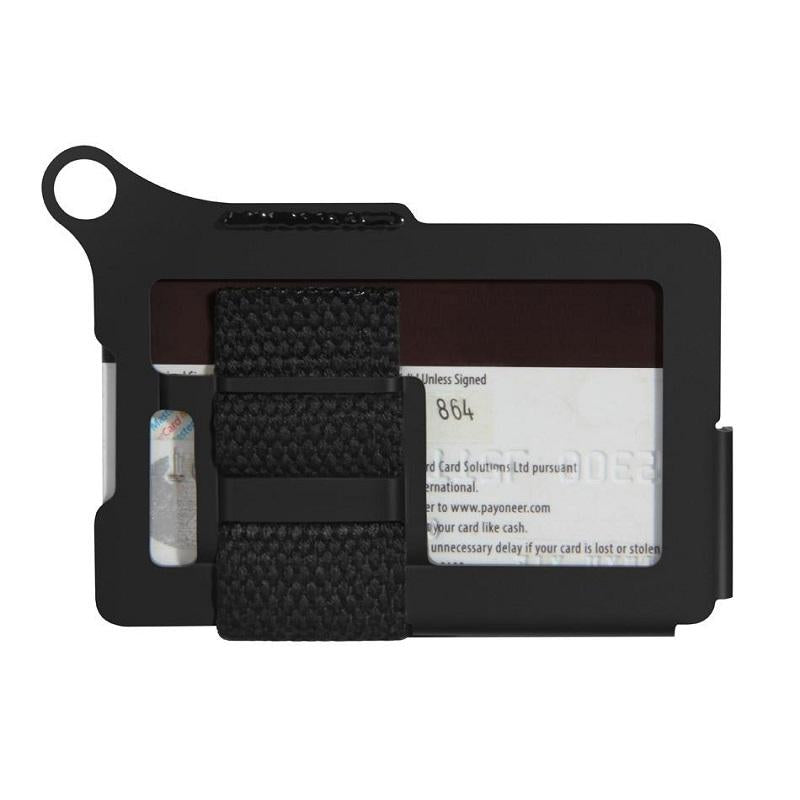 Metal Fabric Card Holder For Men Black