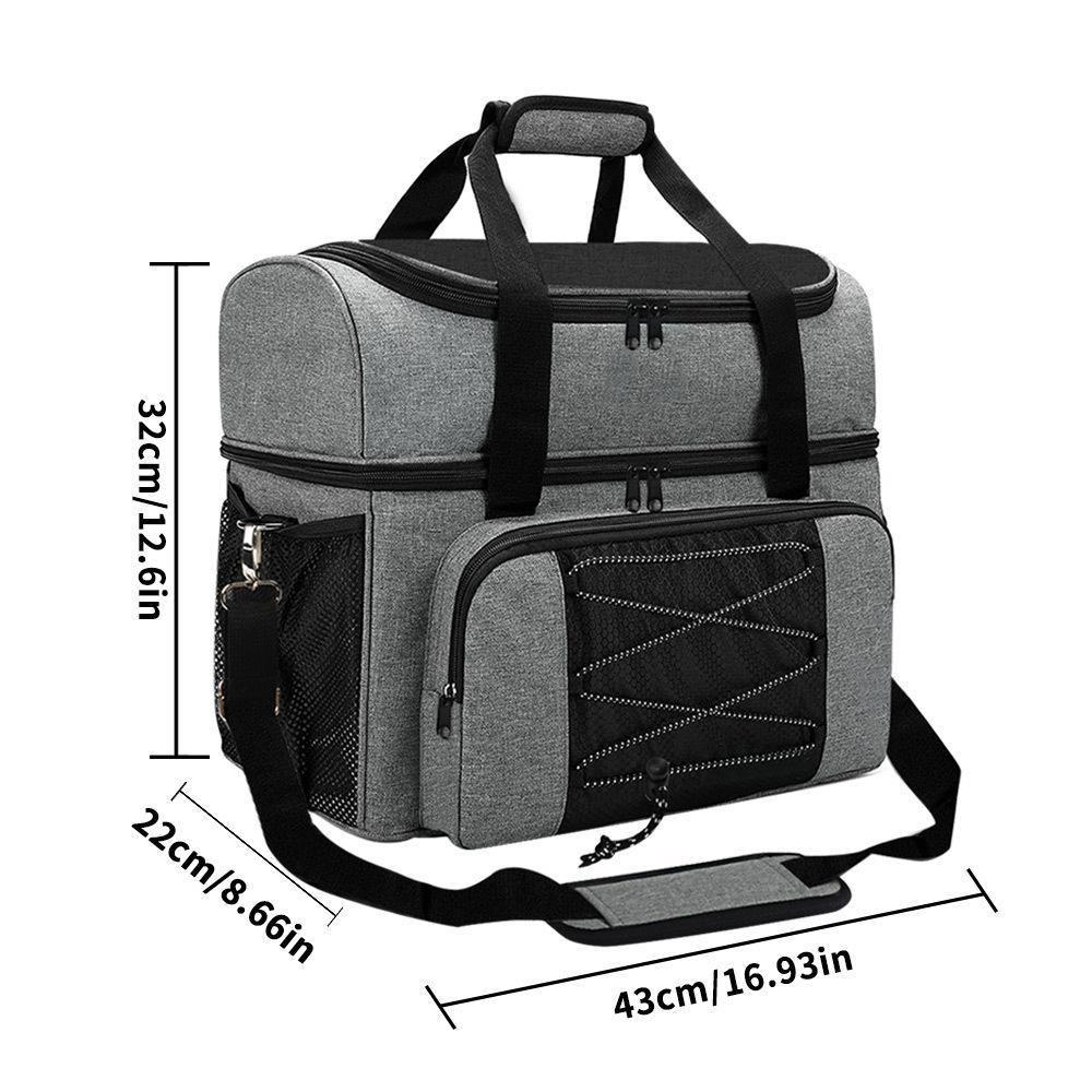 Portable Bowling Tote Bag Grey Sneaker Backpack