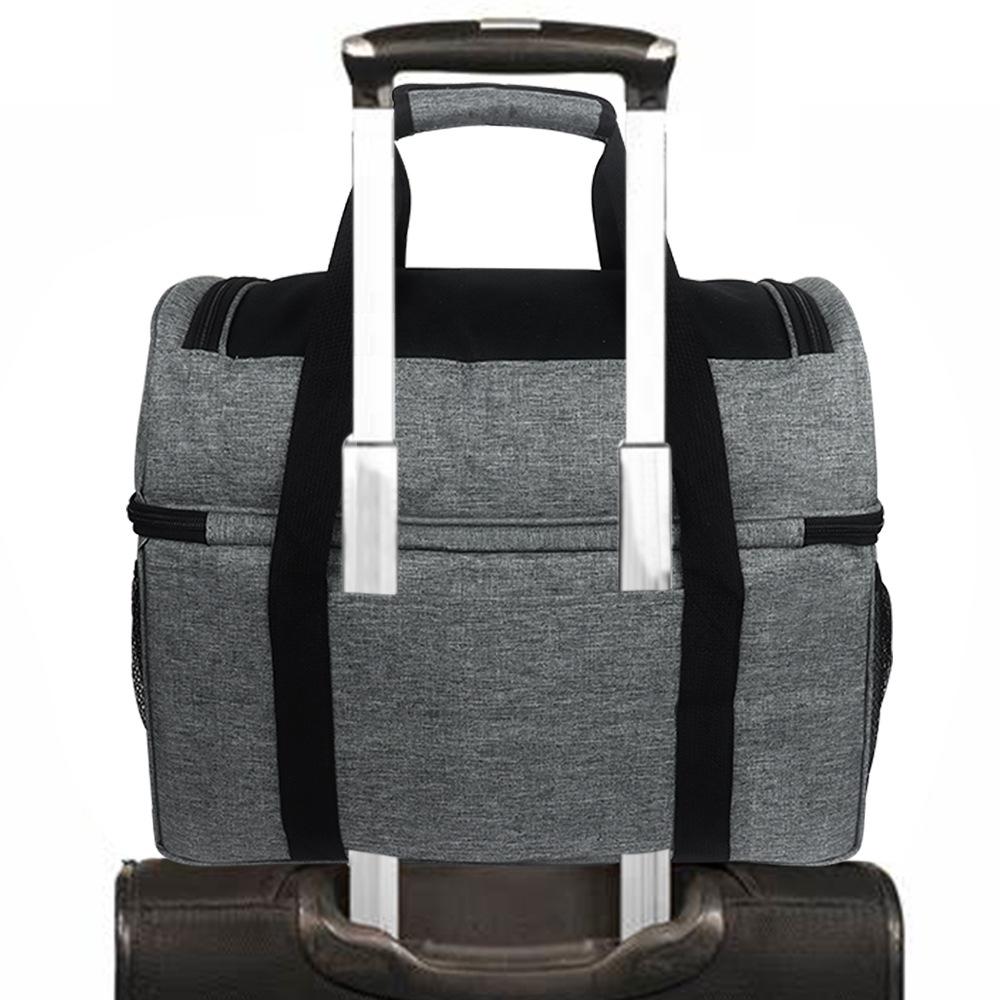 Portable Bowling Tote Bag Grey Sneaker Backpack