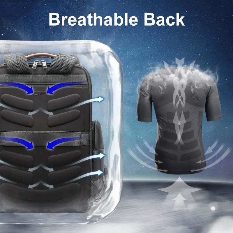 Large-capacity Business Laptop Backpack with Usb & Type-c Port - Black First-layer Cowhide