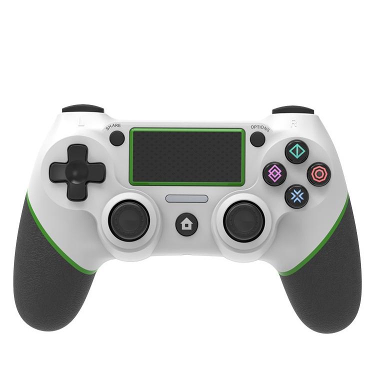 Rubberized Bluetooth Gamepad for Ps4 - Wireless - White Blue