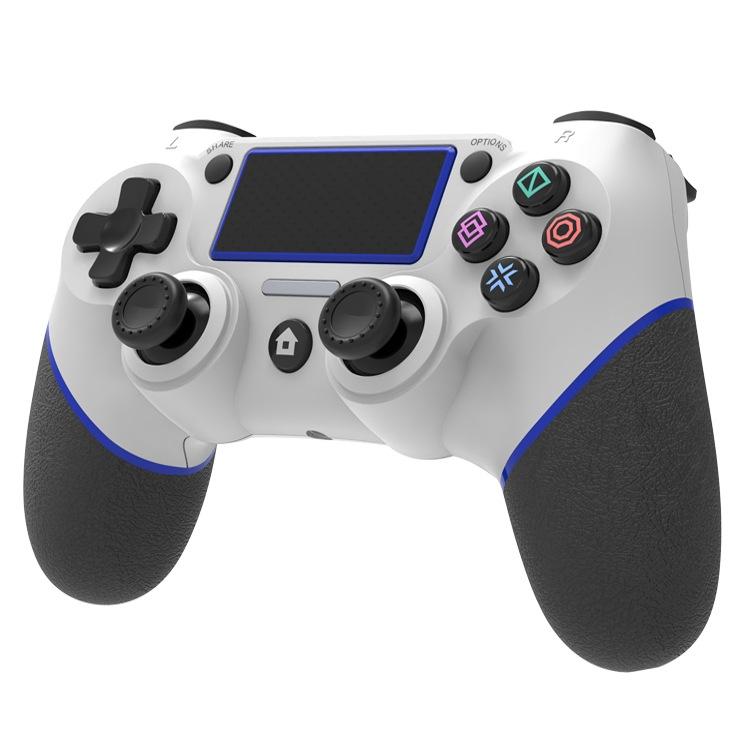 Rubberized Bluetooth Gamepad for Ps4 - Wireless - White Blue