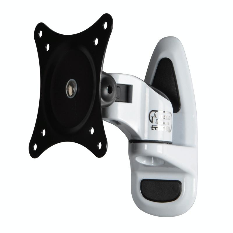 Universal Swivel Wall Mount for Computer Monitors - White