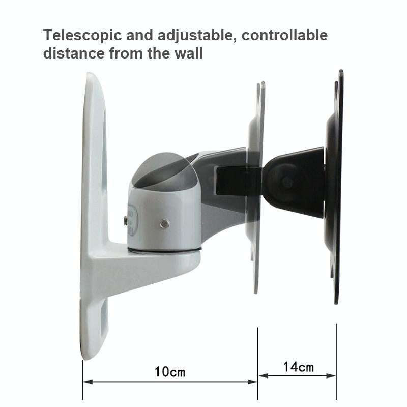Universal Swivel Wall Mount for Computer Monitors - White